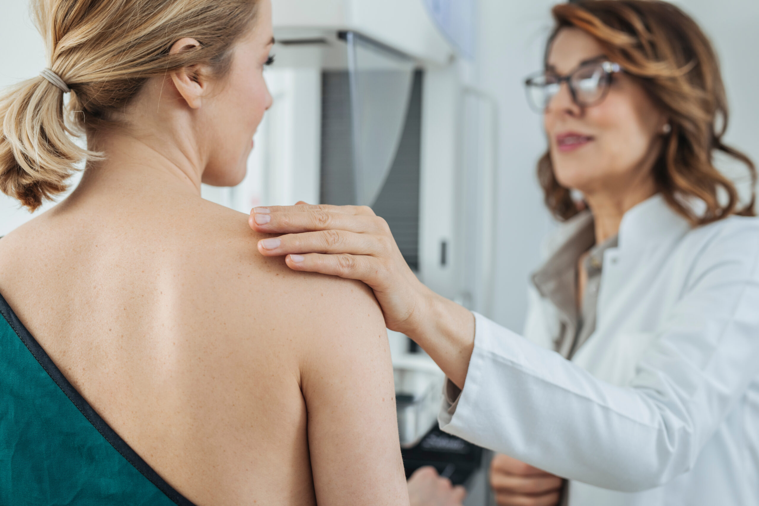 Breast Conserving Surgery Woman talking to her doctor